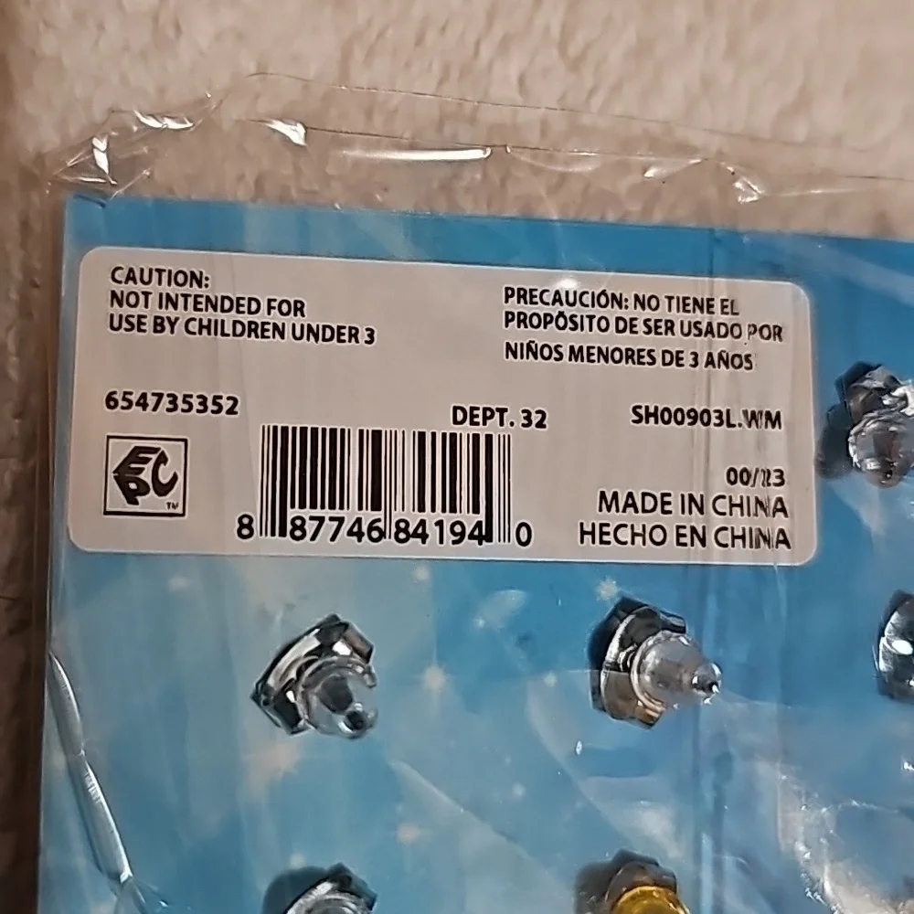 Disney Mickey, Minnie Mouse & Friends Stud Earrings One Pack of 16 Pairs New